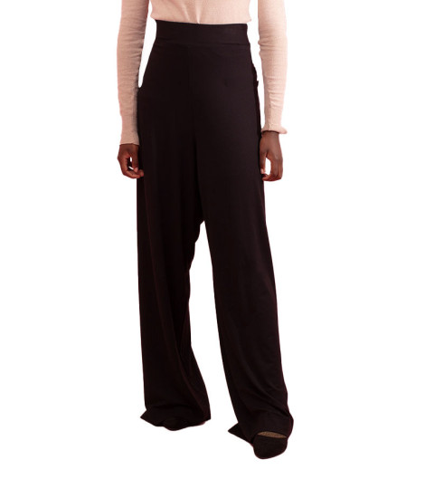 Pantalon Lorel Uni avec Détail de Boutons Maloka - Pantalons Femme avec Boutons | Faroma 2