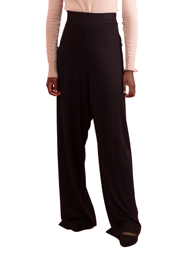 Maloka Lorel Plain Button-Detail Trousers - Women's Button-Detail Trousers | Faroma