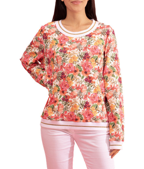 Paul Brial Musardise Floral Front Plain Back Jumper - Women's Floral Jumpers | Faroma 2
