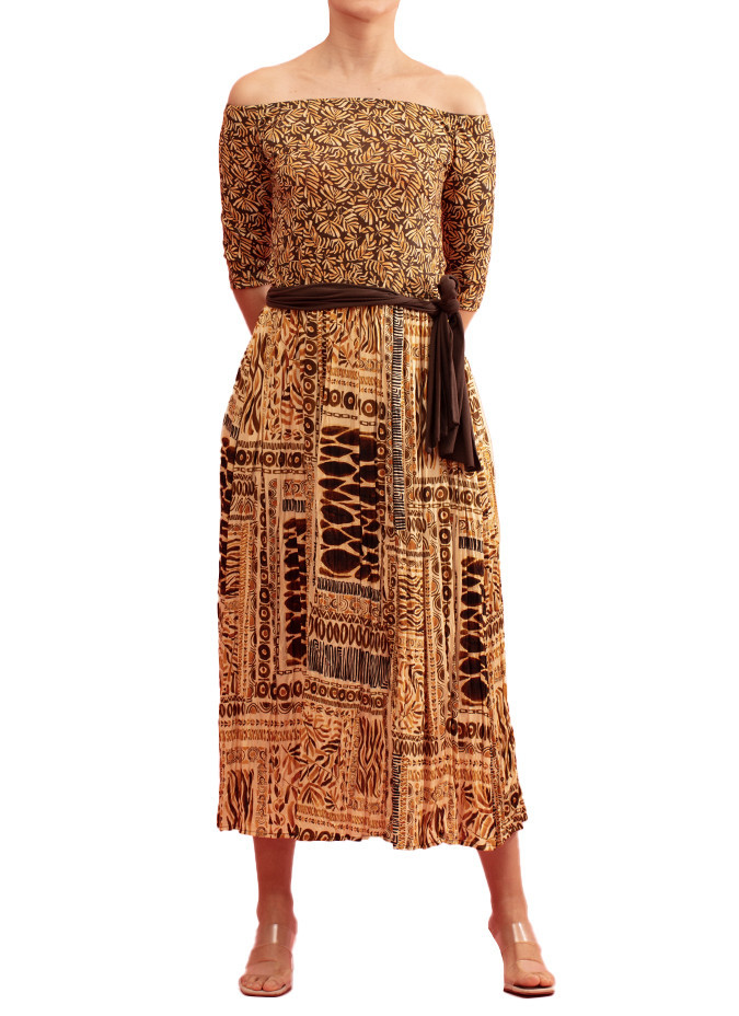 Paul Brial Amazonie Long African-Pattern Dress - Women's Long African-Pattern Dresses | Faroma