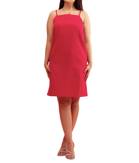 Robe Courte Opera Satinée avec Bretelle Fine Paul Brial - Robes Satinées Femme | Faroma 2