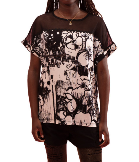 T-shirt Imprimée Xenika avec Thèmes Floraux Maloka - T-shirts Femme Florales | Faroma 2