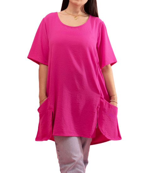 Gozé Nutella Flowing Half-Sleeve Top - Women's Flowing Tops | Faroma