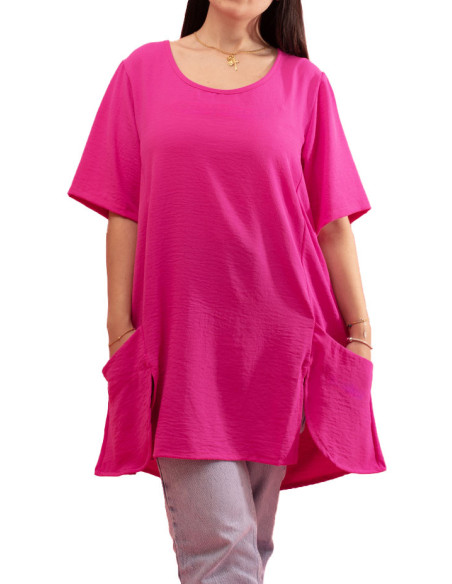 Camisola Fluída Nutella de Meia-Manga Gozé - Camisolas Femininas Fluídas | Faroma