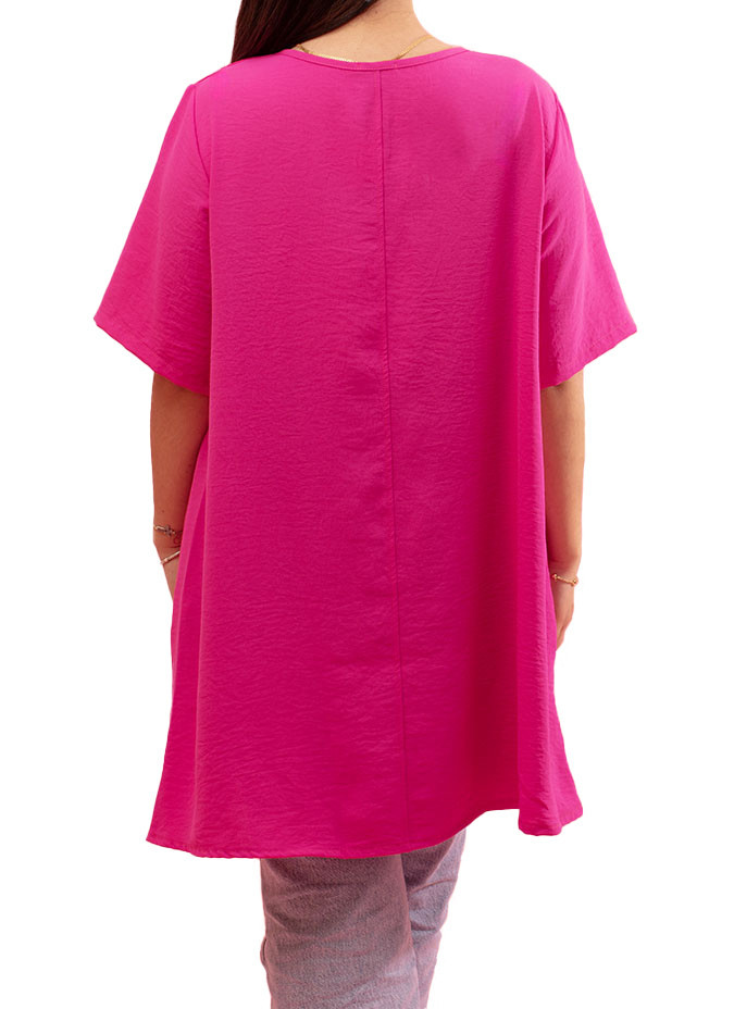 Camisola Fluída Nutella de Meia-Manga Gozé - Camisolas Femininas Fluídas | Faroma