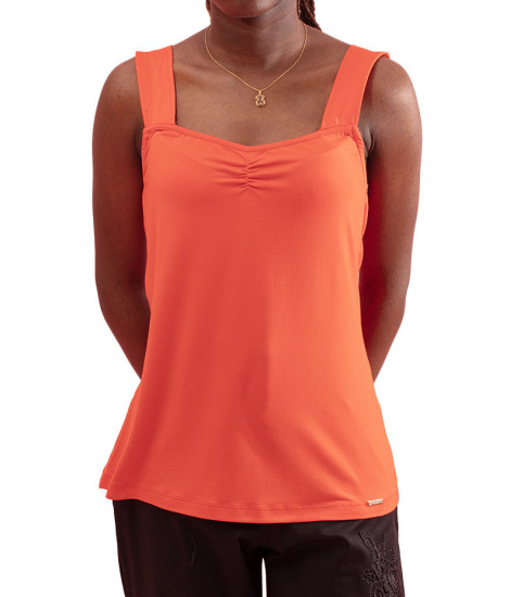 Top Doux Laury avec Bretelle Large Maloka - Tops Femme Doux à Bretelle Large | Faroma 2