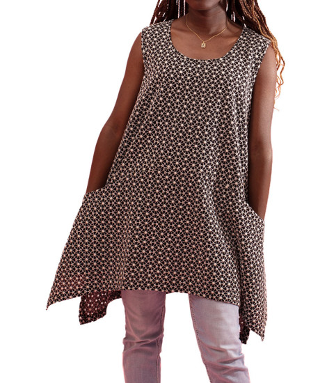 Gozé Nogent Volume Flower Texture Top - Women's Volume Floral Tops | Faroma