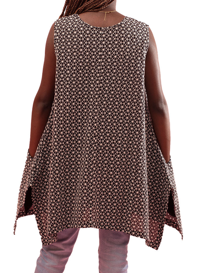 Gozé Nogent Volume Flower Texture Top - Women's Volume Floral Tops | Faroma