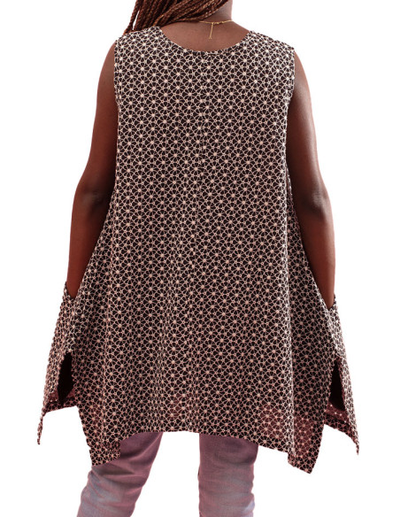 Gozé Nogent Volume Flower Texture Top - Women's Volume Floral Tops | Faroma