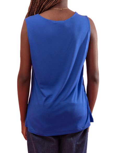 Top Lanita avec Nœuds sur la Bretelle Maloka - Tops Femme avec Détail Bretelle | Faroma