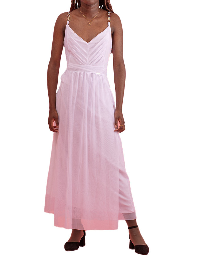 Maloka Waica Long V-Neck Dress - Women's Long Dresses | Faroma