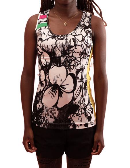 Top Doux Xayane avec Col Arrondi Maloka - Tops Femme Doux | Faroma