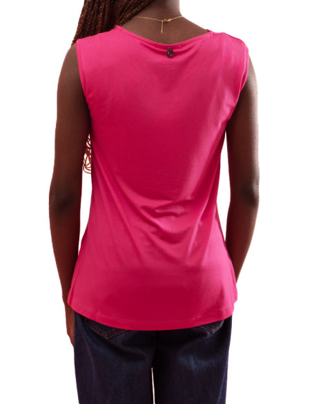 Top Lua com Argola Metálica no Decote Maloka - Tops Femininos com Detalhe Metálico | Faroma
