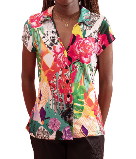 Maloka Agatha Light Short-Sleeve Shirt - Women's Light Shirts | Faroma 2
