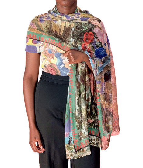 Maloka Verusca Floral Inspired Scarf - Women's Scarves | Faroma