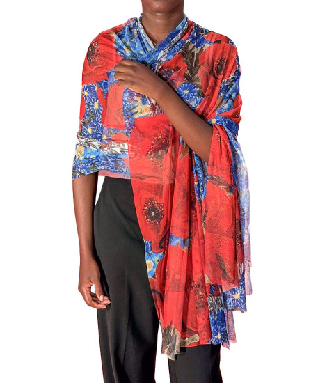 Echarpe Gabito com Inspirações Florais Maloka - Echarpes Femininas Florais | Faroma