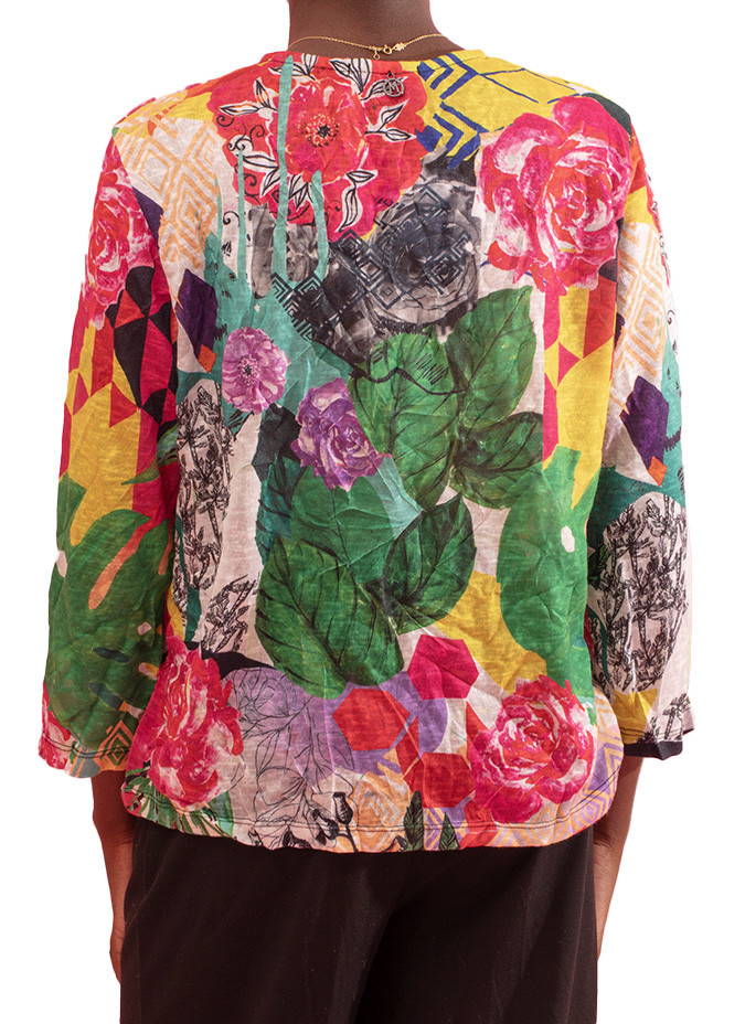 Maloka Gigi Round-Neck Knit Jacket - Women's Knit Jackets | Faroma