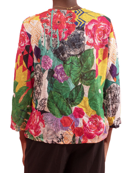 Maloka Gigi Round-Neck Knit Jacket - Women's Knit Jackets | Faroma