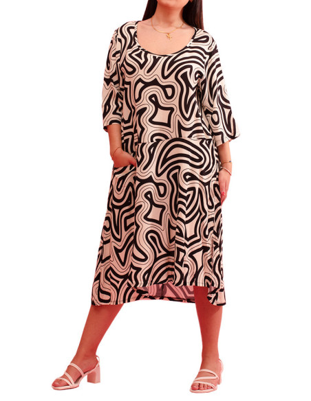 Gozé Nefle Midi Viscose Dress - Women's Midi Viscose Dresses | Faroma
