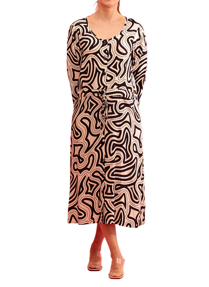 Robe Midi Nicky en Viscose Gozé - Robes Midi Femme en Viscose | Faroma