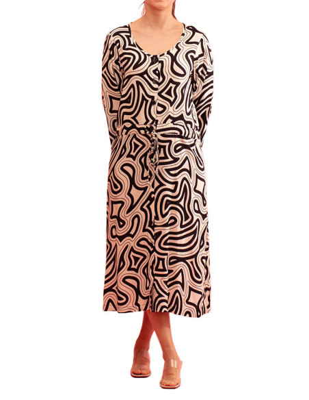 Robe Midi Nicky en Viscose Gozé - Robes Midi Femme en Viscose | Faroma