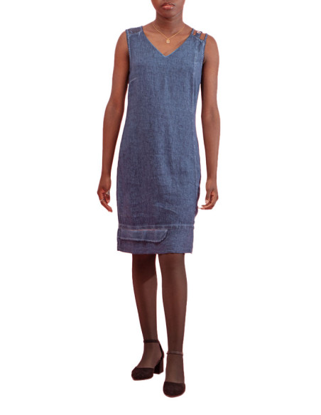 Maloka Traviata Back Teardrop Detail Dress - Women's Back Detail Dresses | Faroma