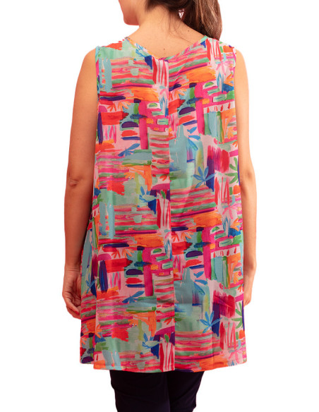 Gozé Naples Layered-Fabric Top - Women's Layered-Fabric Tops | Faroma