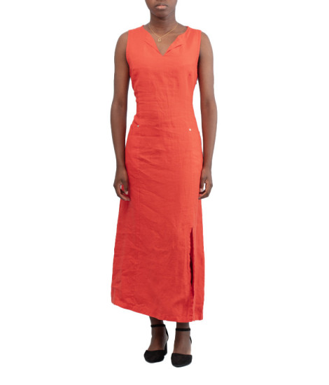 Maloka Rustine Plonge Front-Slit Dress - Women's Slit Dresses | Faroma