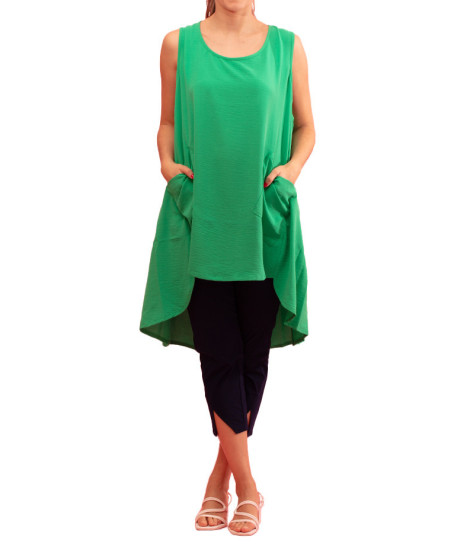 Top Largo Noah com Bolsos Gozé - Tops Femininos Largos com Bolsos | Faroma