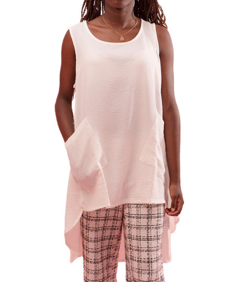 Top Largo Noah com Bolsos Gozé - Tops Femininos Largos com Bolsos | Faroma 2