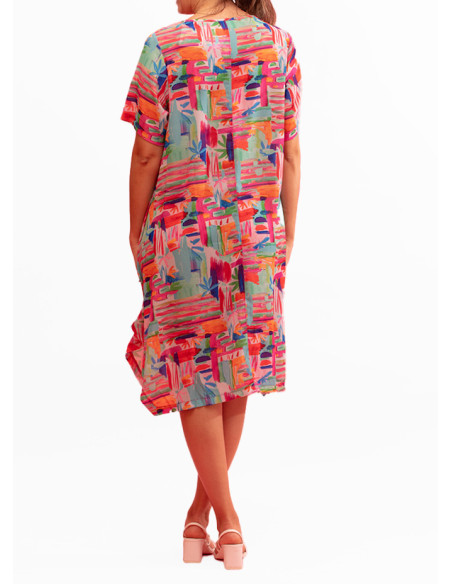 Gozé Nuite Peinture Colourful Printed Tunic - Women's Colourful Printed Tunics | Faroma
