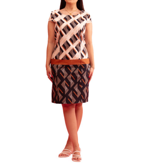 Paul Brial Rythme Cotton Geometric Dress - Women's Geometric Dresses | Faroma 2