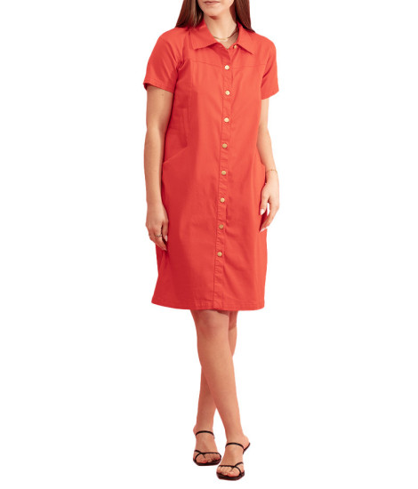 Vestido Paradis em Sarja Estilo Militar Paul Brial - Vestidos Femininos Estilo Militar | Faroma