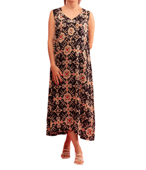 Vestido Comprido Nonna em Viscose Gozé - Vestidos Longos Femininos em Viscose | Faroma