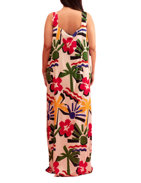 Robe Longue Tropicale Neptune Gozé - Robes Longues Tropicales | Faroma
