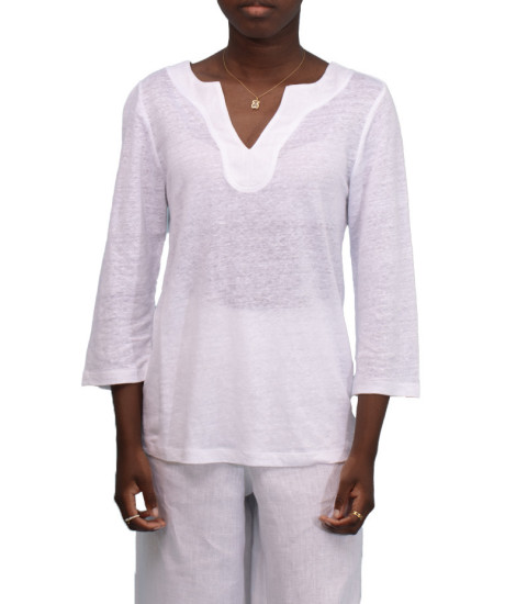 Maloka Melita Soft Light 3/4 Sleeve Blouse - Women's Soft Blouses | Faroma 2