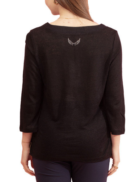 Maloka Melita Soft Light 3/4 Sleeve Blouse - Women's Soft Blouses | Faroma