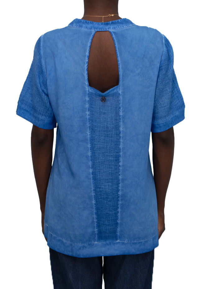 Maloka Tom Light Back-Opening Blouse - Women's Open Back Blouses | Faroma