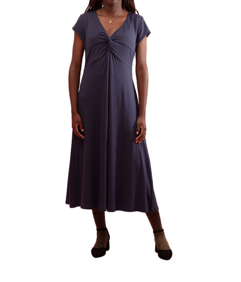 Vestido Liso Laisha com Decote em Bico Maloka - Vestidos Femininos Lisos | Faroma 2