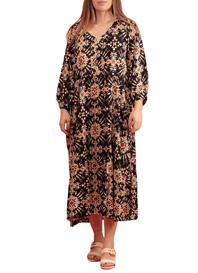 Gozé Naiade Flowing V-Neck Dress - Women's Flowing Dresses | Faroma