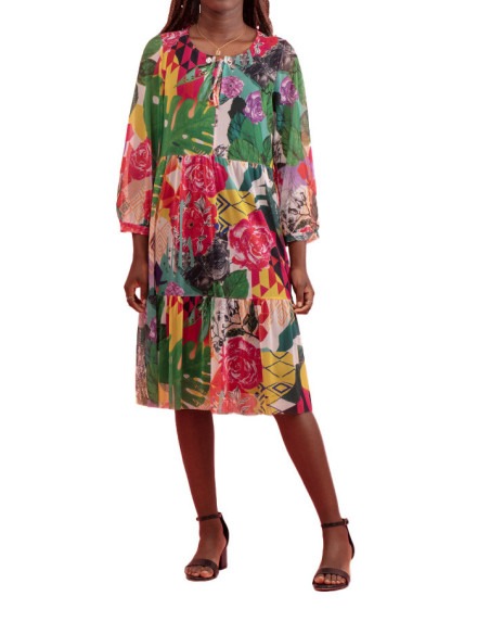 Maloka Filis Floral Dress - Women's Floral Dresses | Faroma