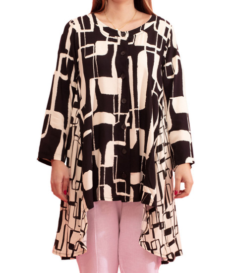 Gozé Numerique Soft 3/4 Sleeve Shirt - Women's 3/4 Sleeve Shirts | Faroma