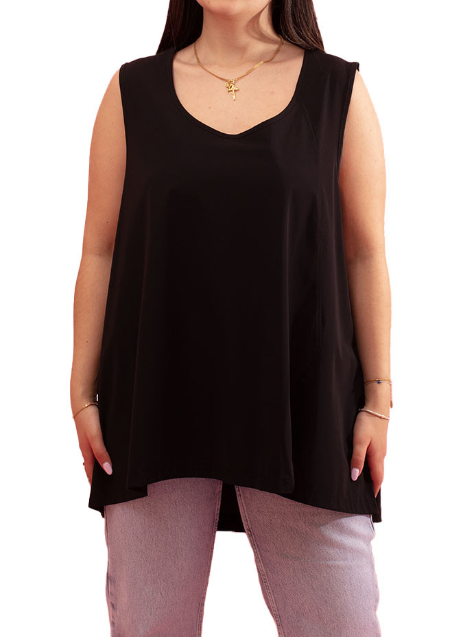 Top Nectar com Contraste de Cor Lateral Gozé - Tops Femininos Bicolores | Faroma