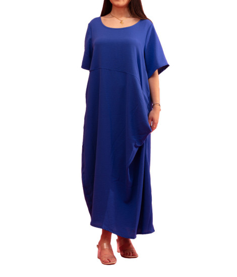 Gozé Nuage Long Front-Gathered Dress - Women's Long Gathered Dresses | Faroma