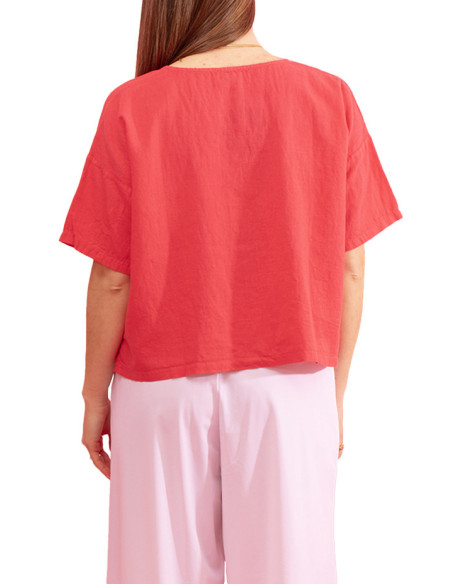 Gozé Nauru Short-Sleeve Linen Coat - Women's Linen Coats | Faroma