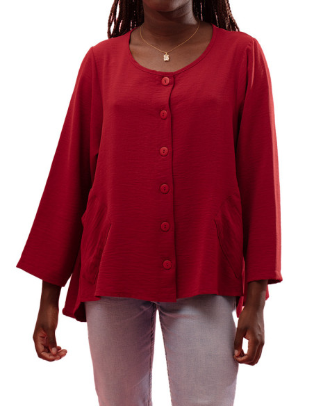 Manteau Doux Nostalgie avec Manches 3/4 Gozé - Manteaux Femme Doux | Faroma