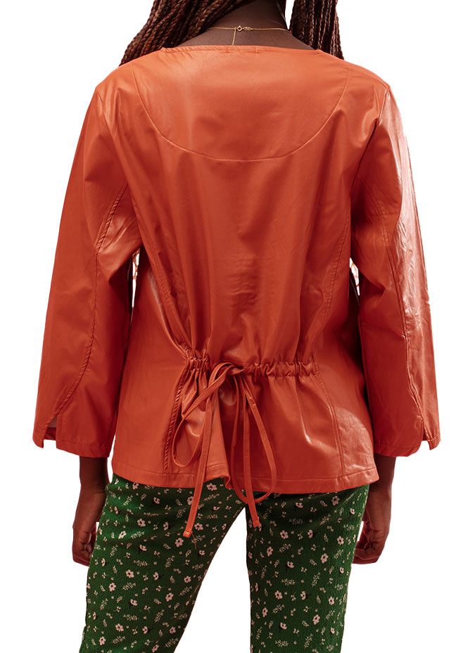 Gozé Nougaro Back-Drawstring Coat - Women's Coats with Back Detail | Faroma