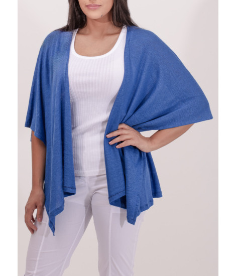 Poncho Mailie avec Boutons Latéraux Maloka - Ponchos Femme Légers | Faroma 2