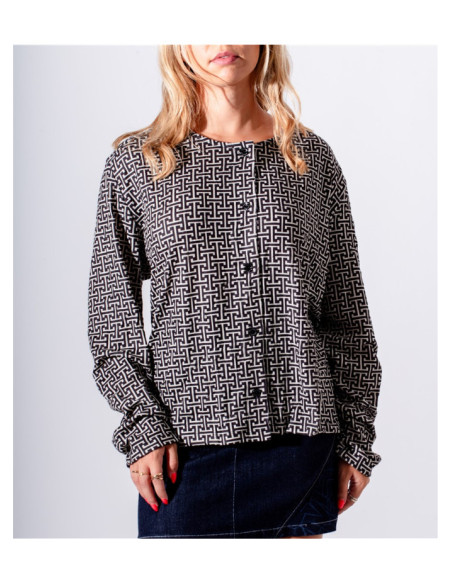 Maloka Nicolas Short Buttoned Coat - Women's Short Coats | Faroma