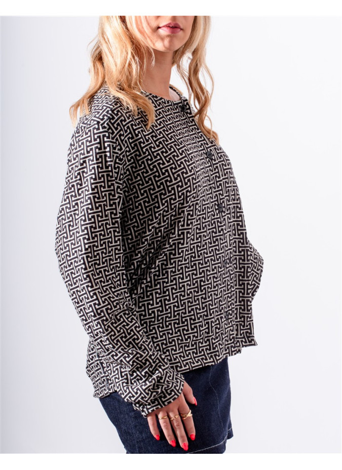 Maloka Nicolas Short Buttoned Coat - Women's Short Coats | Faroma